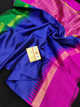 Load image into Gallery viewer, Beautiful Pure Handloom Raw Silk Sarees