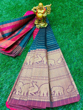 Load image into Gallery viewer, Mangalgiri Kanchi Border silk