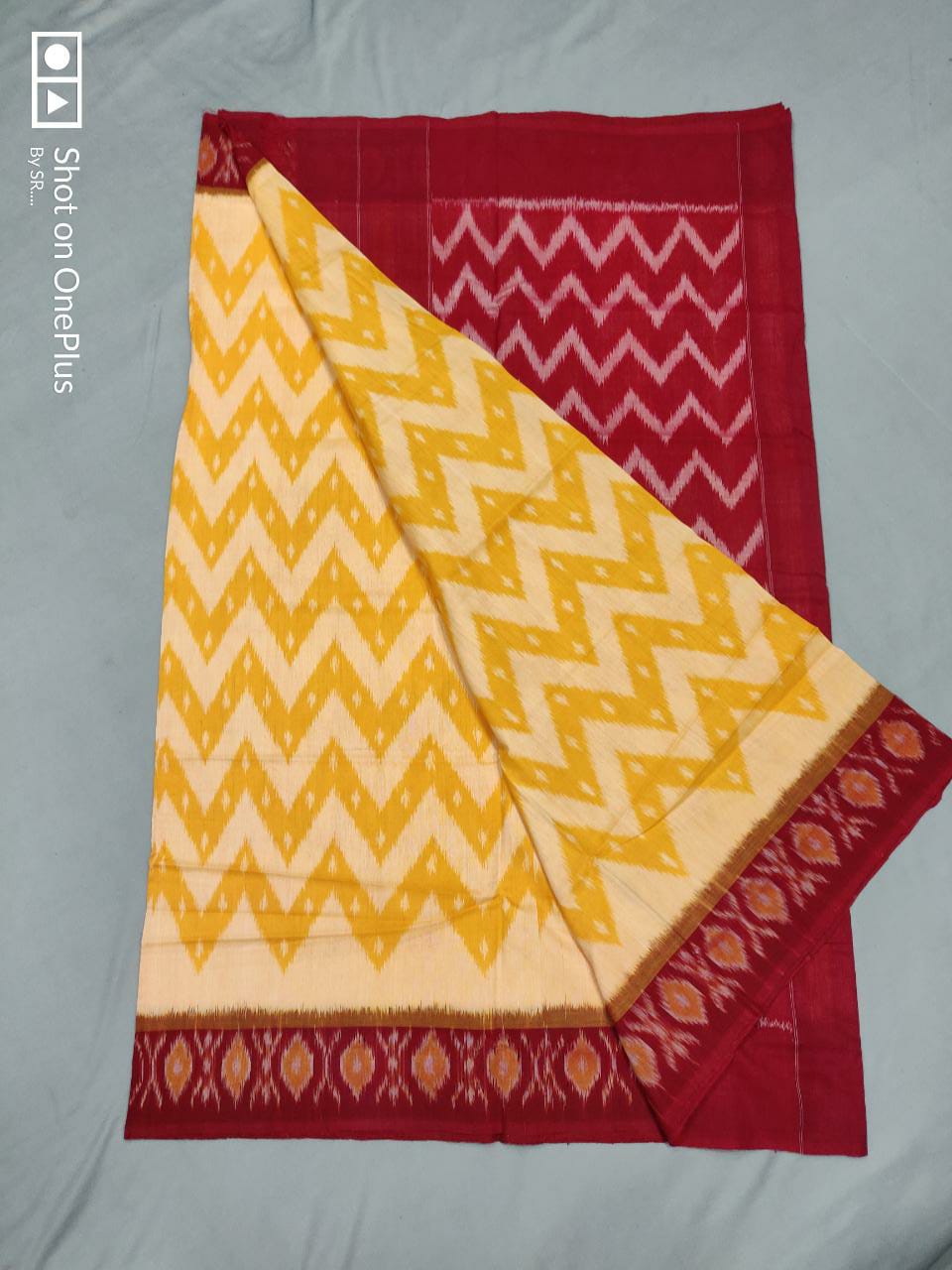 Ikkat Mercerised Pure Cotton Sarees