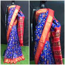 Load image into Gallery viewer, Pure ikkat silk sarees