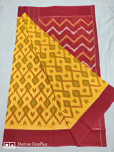 Load image into Gallery viewer, Ikkat Mercerised Pure Cotton Sarees