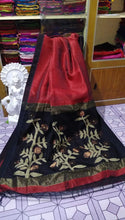 Load image into Gallery viewer, Handloom Silk Linen Jamdani Sarees