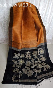 Handloom Silk Linen Jamdani Sarees
