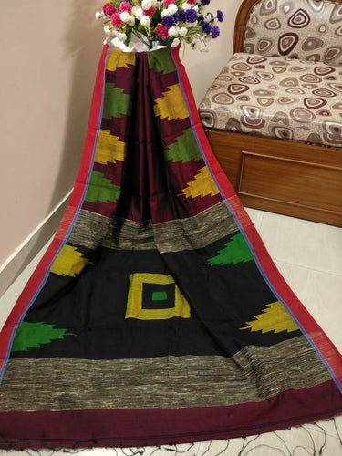 Handloom Silk Cotton Temple Box Sarees