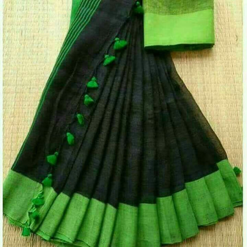 Handloom Pure Linen Sarees