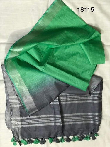 Handloom Cotton Slub Sarees