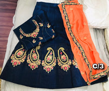 Load image into Gallery viewer, Satin Silk Embroidered Lehenga
