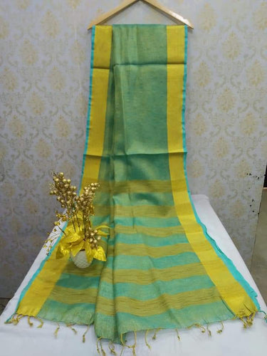 Handloom Tissue Linen Sarees