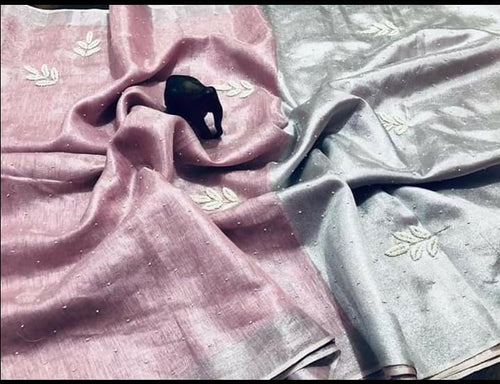 Tissue Linen Sarees