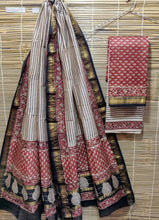 Load image into Gallery viewer, Hand Block Printed  Maheswari Silk Suits