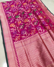 Load image into Gallery viewer, Pure Banarasi Handloom Katan Silk Tilffi Saree