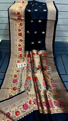 Pure Handloom banarasi Katan Silk Sarees
