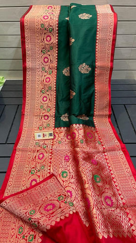 Pure Handloom Banarasi Katan Silk Sarees