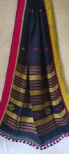 Load image into Gallery viewer, Exclusive Premium Organic Pure Linen by Linen (140c) Hand Woven Jamdani Saree