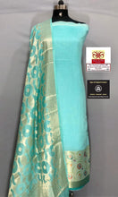 Load image into Gallery viewer, Pure Banarasi Chanderi Silk Suits