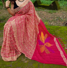 Load image into Gallery viewer, Pure Handloom Resham Matka Katia Sarees with Jamdani Pallu