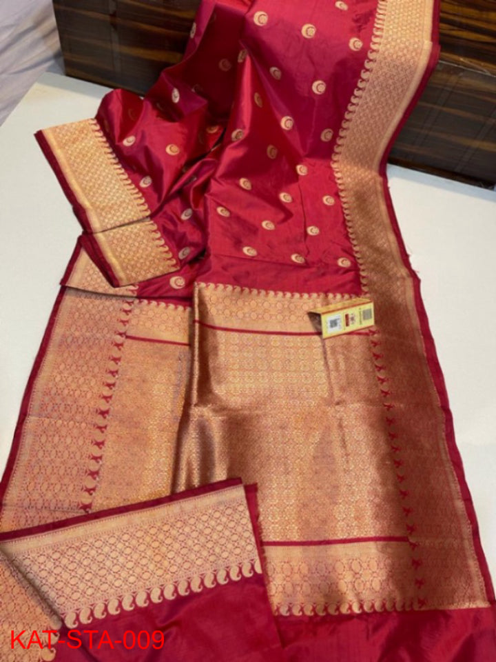 Exclusive Kanjivaram Banarasi Handloom Pure Katan Silk  Saree