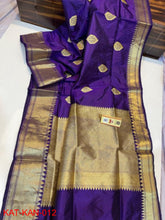 Load image into Gallery viewer, Kanjivaram Banarasi Handloom Pure Katan Silk  Sarees