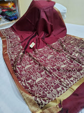 Load image into Gallery viewer, Exclusive Pure Handloom Dupion Raw Silk Sarees