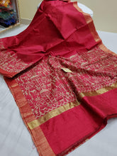 Load image into Gallery viewer, Exclusive Pure Handloom Dupion Raw Silk Sarees
