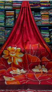 Beautiful Hand Painted Bishanpuri Pure Silk Saree