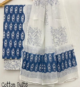 Beautiful Hand Block Print Cotton Mulmul Suit