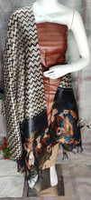 Load image into Gallery viewer, Beautiful Handloom Tusser Ghicha Silk Suit