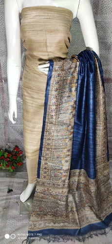 Beautiful Handloom Tusser Ghicha Silk Suit