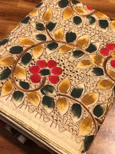 Load image into Gallery viewer, Beautiful Tussar Silk Cutwork Saree