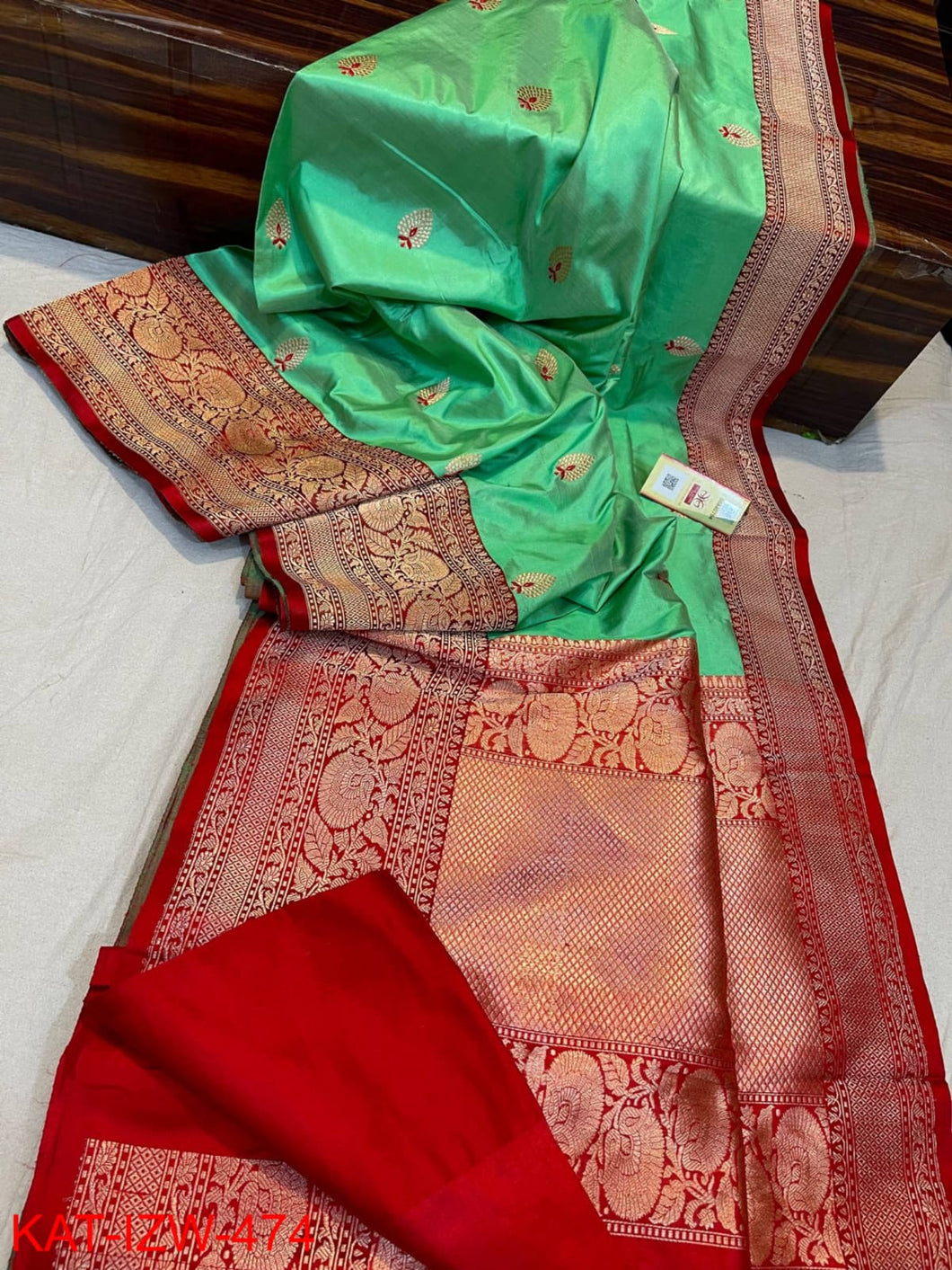 Exclusive Pure Handloom Banarasi Katan Silk Saree