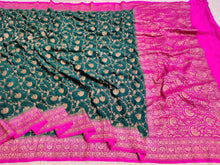 Load image into Gallery viewer, Beautiful Banarasi Pure Georgette Handloom Saree