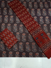 Load image into Gallery viewer, Ajrakh Hand Block Printed Cotton Suits
