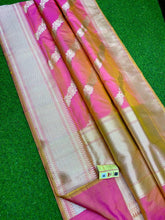 Load image into Gallery viewer, Banarasi Handloom Pure Katan Silk Kadyal Hand Weaved Sarees