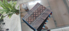Load image into Gallery viewer, Ajrakh Block Printed Beautiful Modal Silk Saree*
