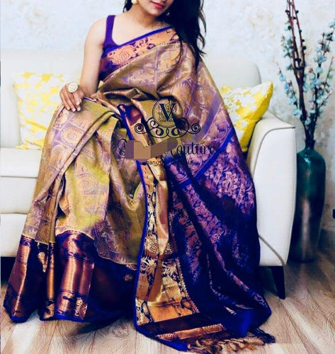 Kanchi kuppadam Silk Saree