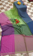 Load image into Gallery viewer, Pure Cotton Ikkat Check Sarees