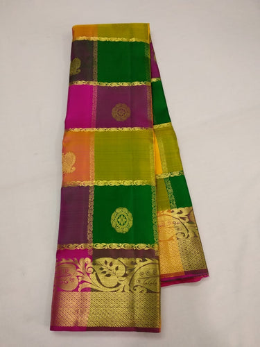 Two Gram Gold Zari Weaving Pure Handloom Silk Sarees