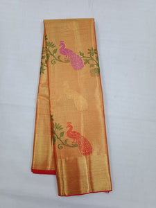 Two Gram Gold Zari Weaving Pure Handloom Silk Sarees