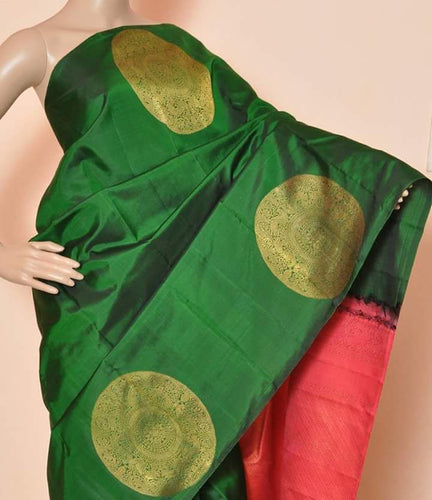 Two Gram Gold Zari Weaving Pure Handloom Silk Sarees