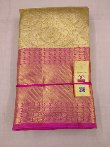 Two Gram Gold Zari Weaving Pure Handloom Silk Sarees