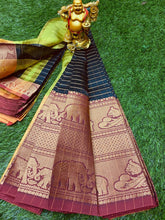 Load image into Gallery viewer, Mangalgiri Kanchi Border silk