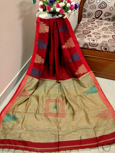 Handloom Silk Cotton Temple Box Sarees