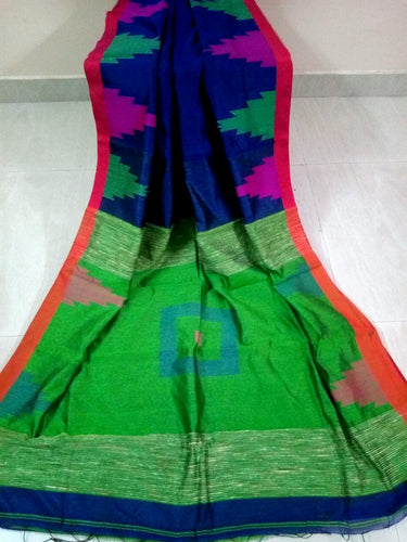 Handloom Silk Cotton Temple Box Sarees