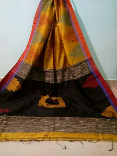 Handloom Silk Cotton Temple Box Sarees