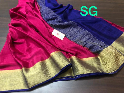 Pure Mysore Silk Wrinkled Crepe Silk Sarees