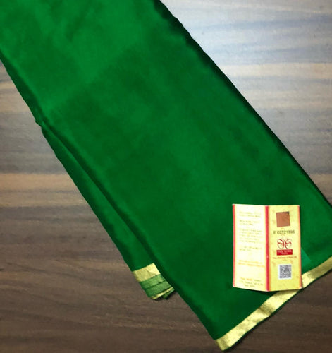 Exclusive Pure Mysore Silk Crepe Saree