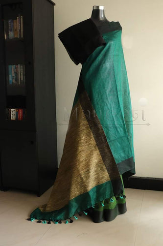 Linen Ghicha Pallu Saree