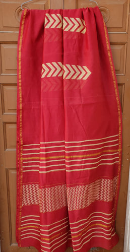 Silk Cotton Chanderi Saree