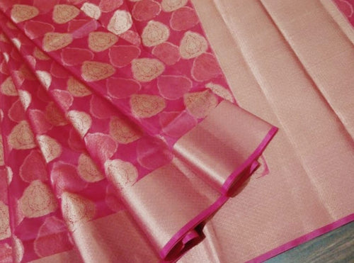 Cora muslin organza silk Saree