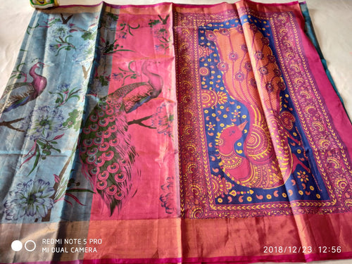Uppada Tissue By Print Sarees